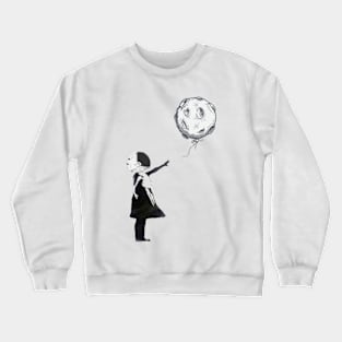 Astronaut Girl and Balloon Crewneck Sweatshirt